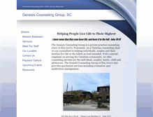 Tablet Screenshot of genesiscounselinggroup.com